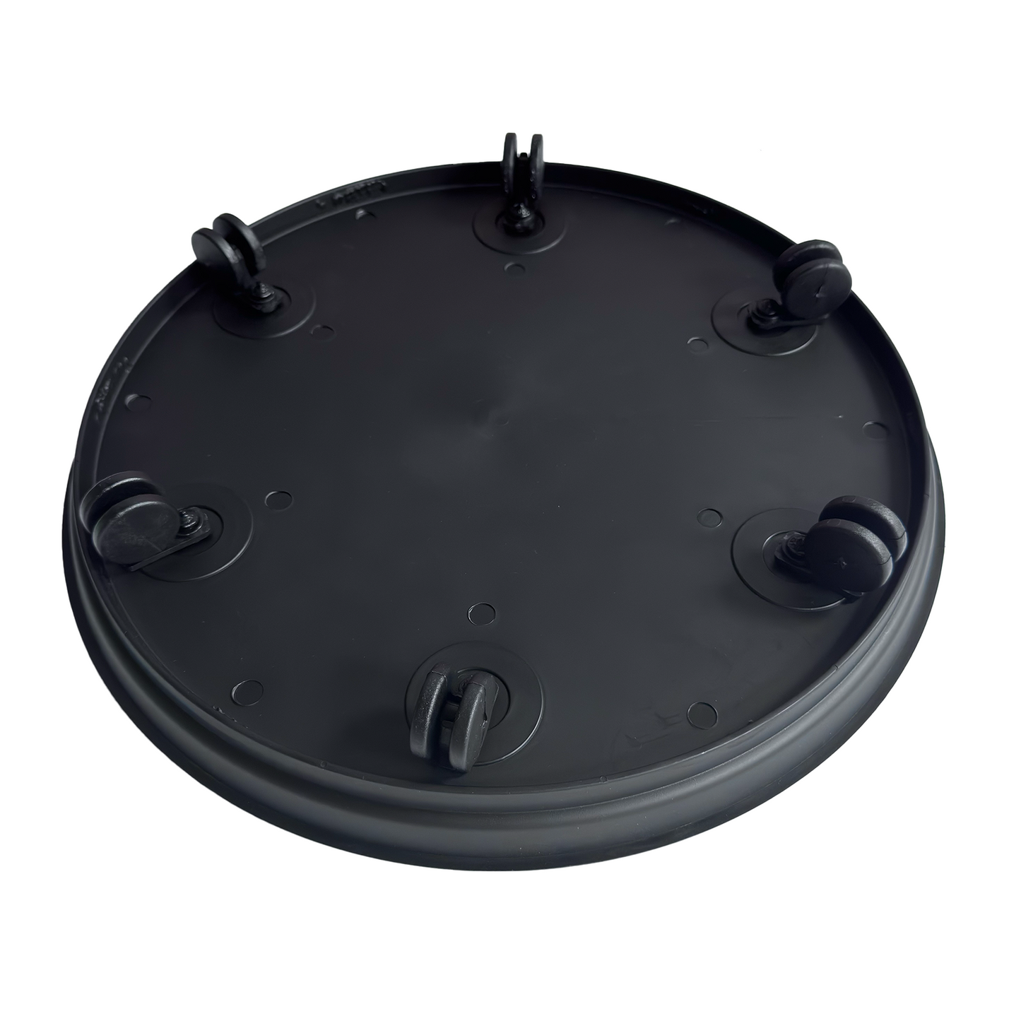 Patio Pot Trolley Set of 2 – Black – Medium 30 cm (20 kg) & Large 38 cm (50 kg) – Heavy Duty Plant Caddy