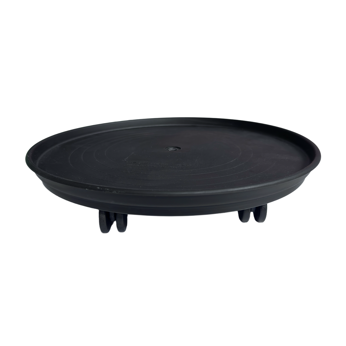 Patio Pot Trolley Set of 2 – Black – Medium 30 cm (20 kg) & Large 38 cm (50 kg) – Heavy Duty Plant Caddy