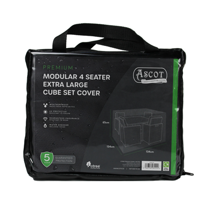 Premium Modular 4 Seater Cube Set Cover XL - 134 X 134 X 65 H