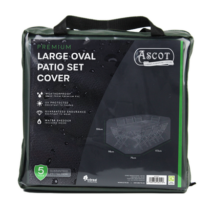 Premium Patio Set Cover - Large Oval - 278 X 204 X 106 (H) cm