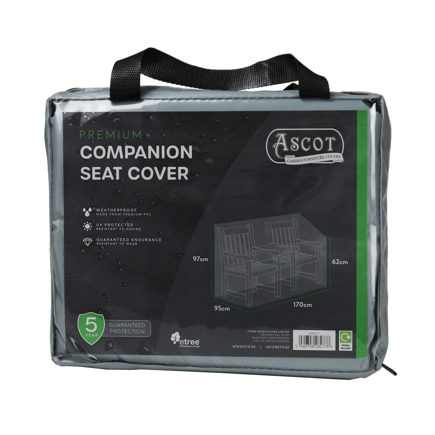 Premium Companion Seat Cover - 170 X 95 X 62/97 (H) cm