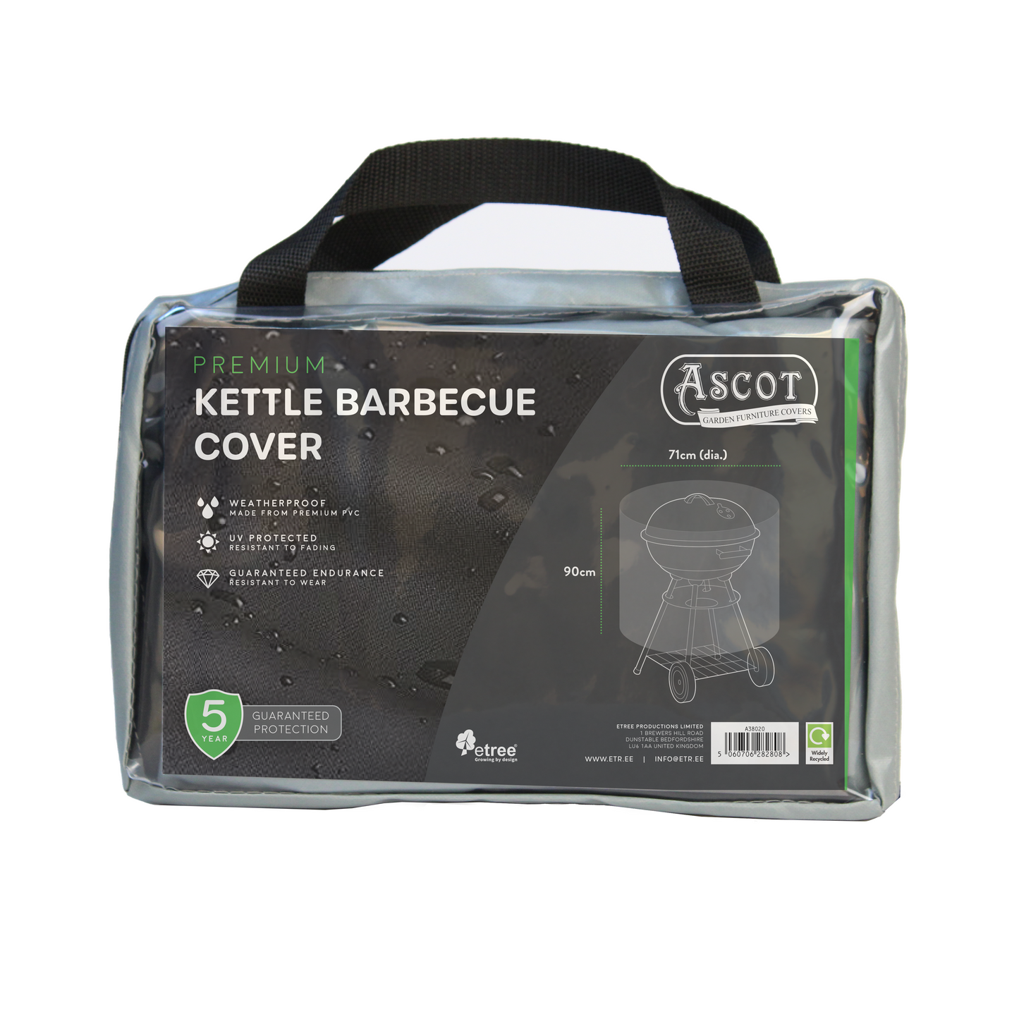 Premium Kettle Barbecue Cover - 71 (Dia.) X 90 (H) cm