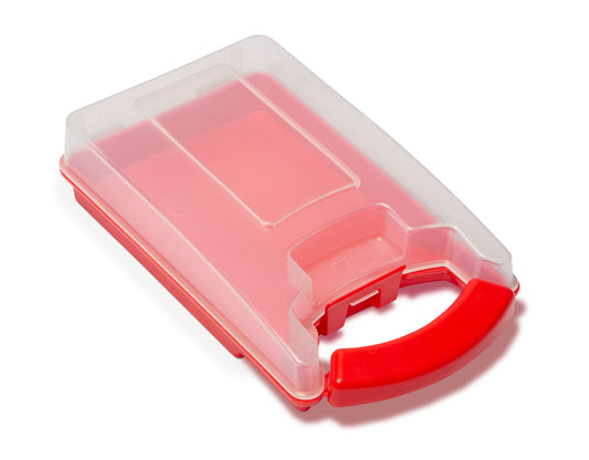Red Plastic Storage Case (125x155x50 mm internal) - Etree - Etree -