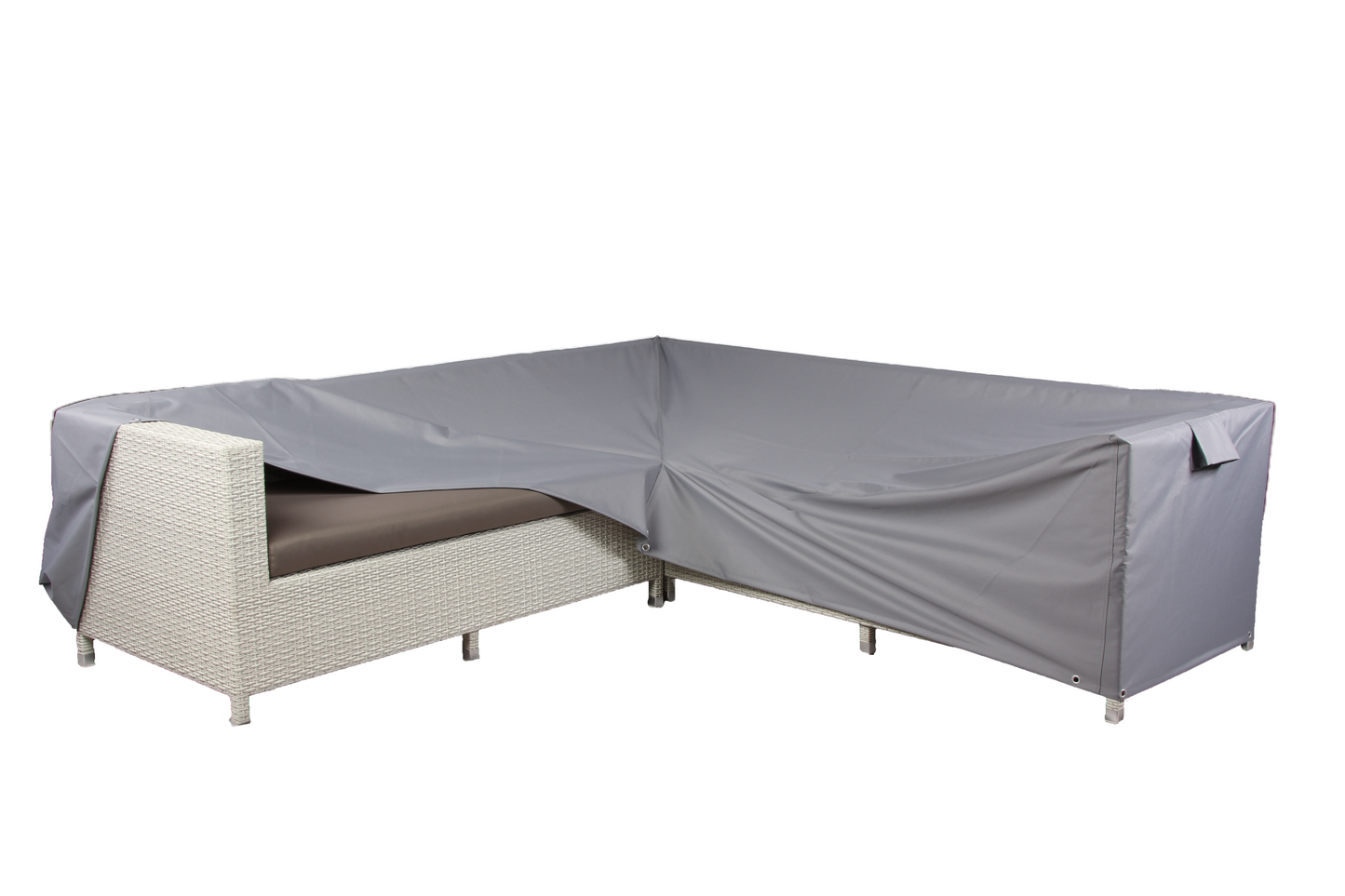 Premium Modular Medium L Shaped Dining Cover (left side long) - 260/184 X 210/134 X 76 (D) X 60/82 (H)
Table: 155 X 95 X 68 H