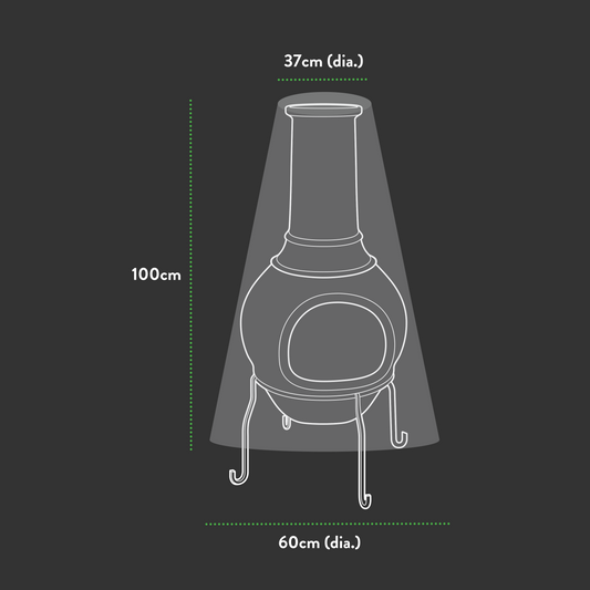 Premium Chiminea Cover - 37/60 (Dia.) X 100 (H) cm