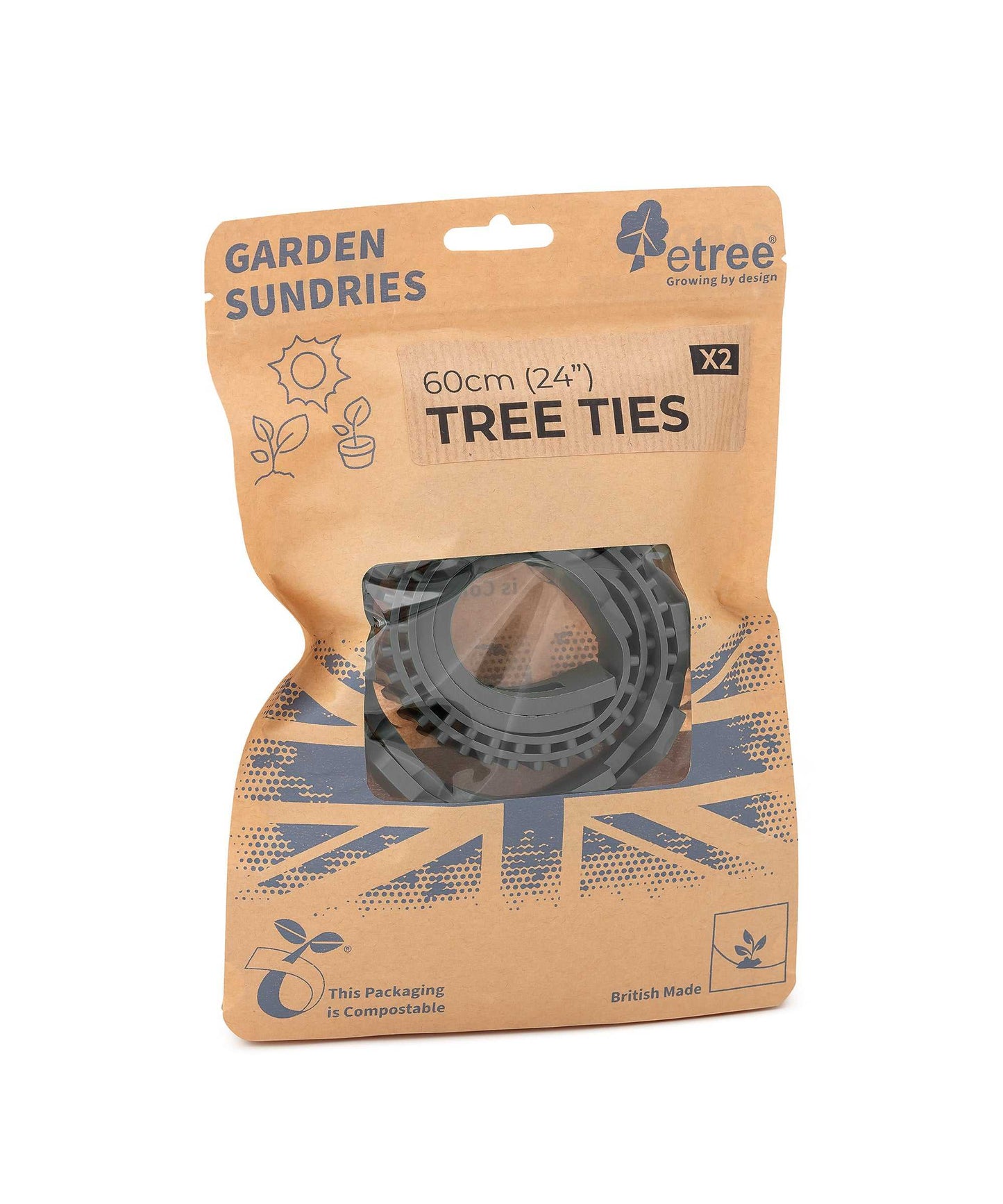 Etree Tree Ties 19" or 24" (2pcs) Gardening Accessories