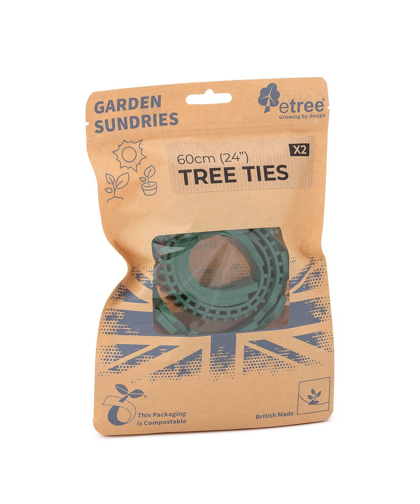 Etree Tree Ties 19" or 24" (2pcs) Gardening Accessories