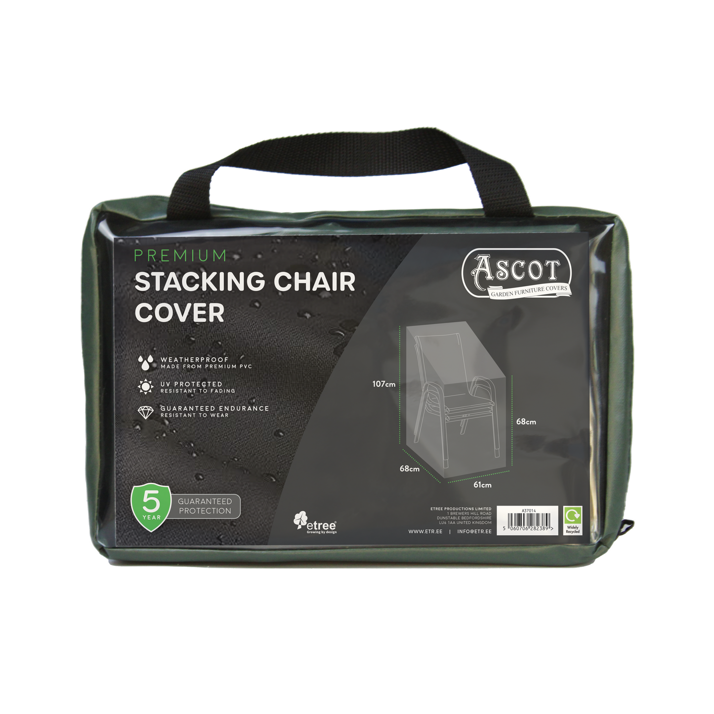 Premium Stacking Chair Cover - 61 X 68 X 68/107 (H) cm