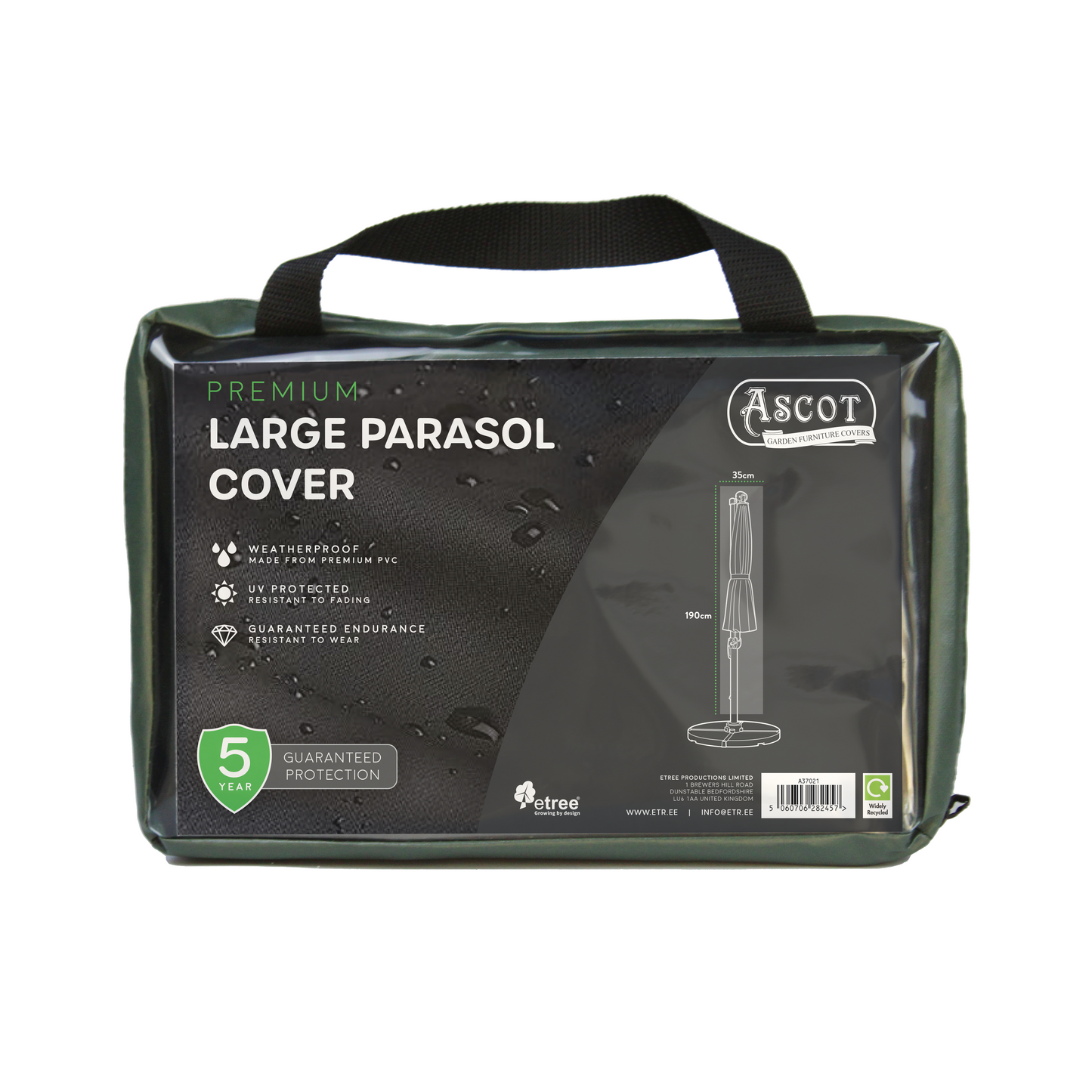 Premium Giant Parasol Cover - 35 (W) X 190 (H) cm