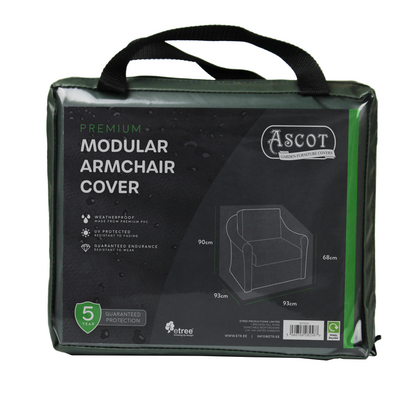 Premium Modular Armchair Cover - 93 X 93 X 68/90 H