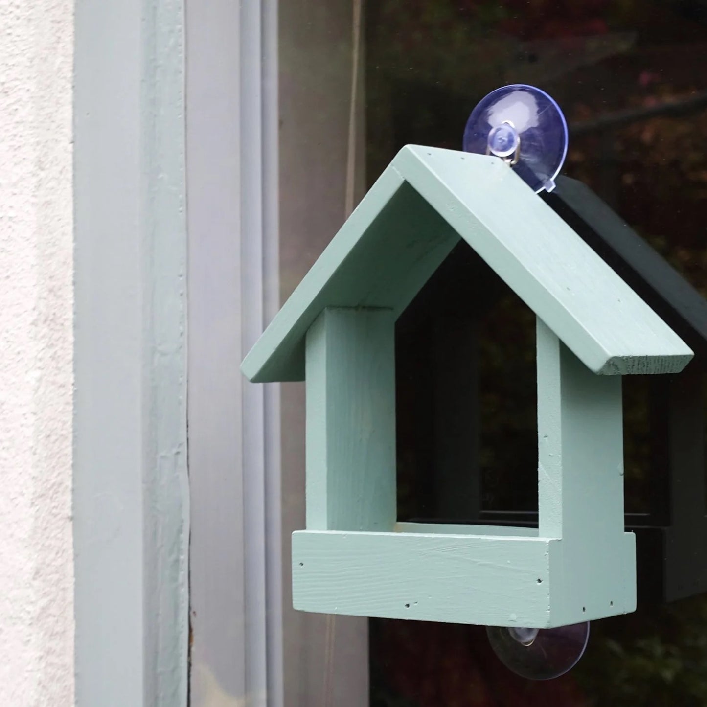 Wooden Window Bird Feeder