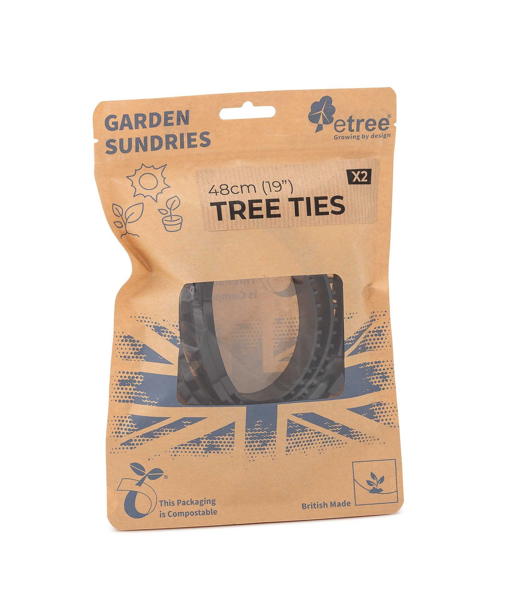 Etree Tree Ties 19" or 24" (2pcs) Gardening Accessories